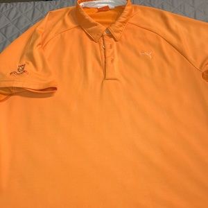 Puma Golf Bartlet CC golf shirt Orange Sz XL